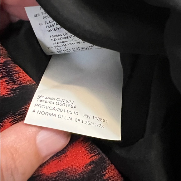 VERSACE COLLECTION RED CUT-OUT SHEETH DRESS - Picture 12 of 16